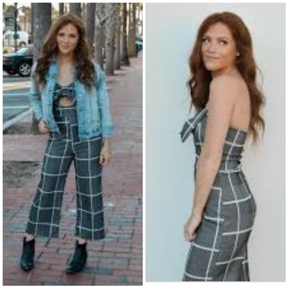 Sage the Label Autumn in New York Jumpsuit Plaid